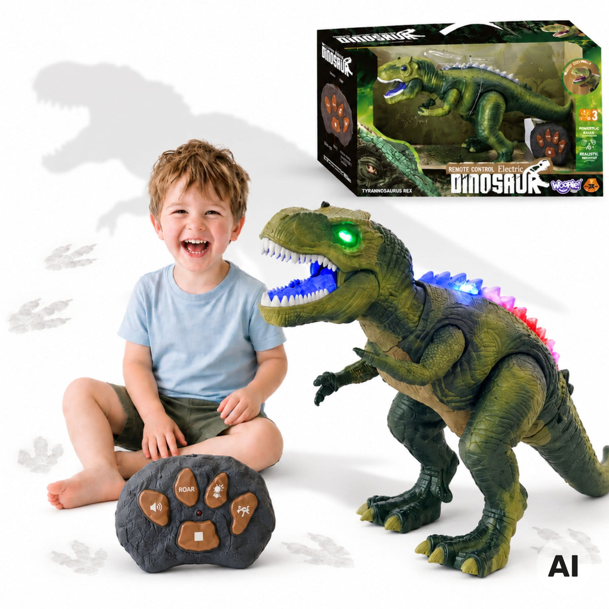 Woopie Rc Tyrannosaure Rex Dinosaure télécommandé