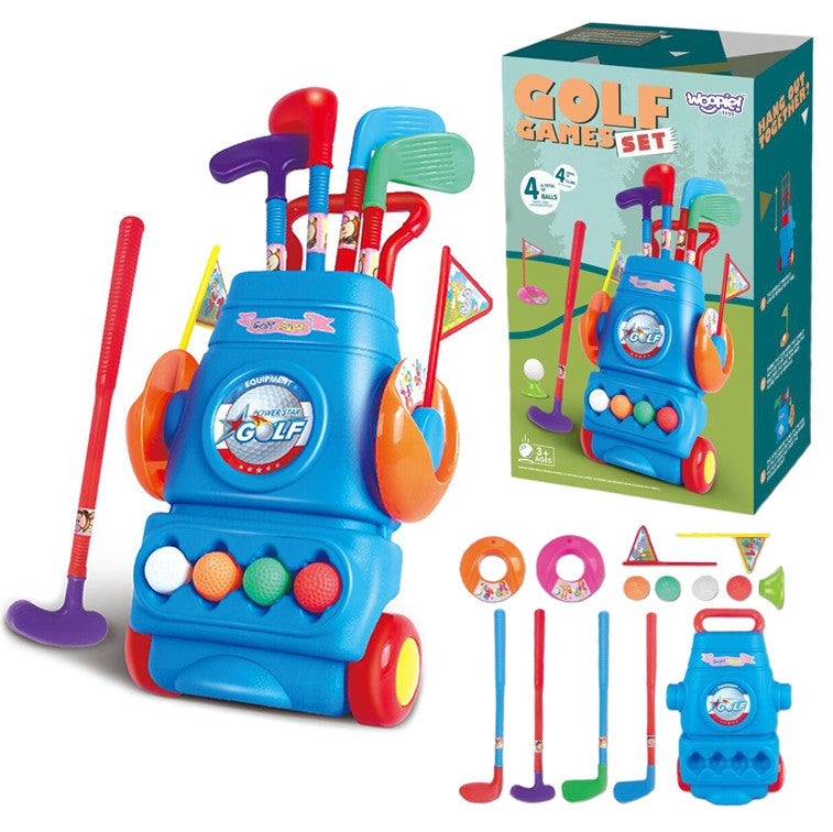 Woopie Golf Set + Wheeled Accessory Stand