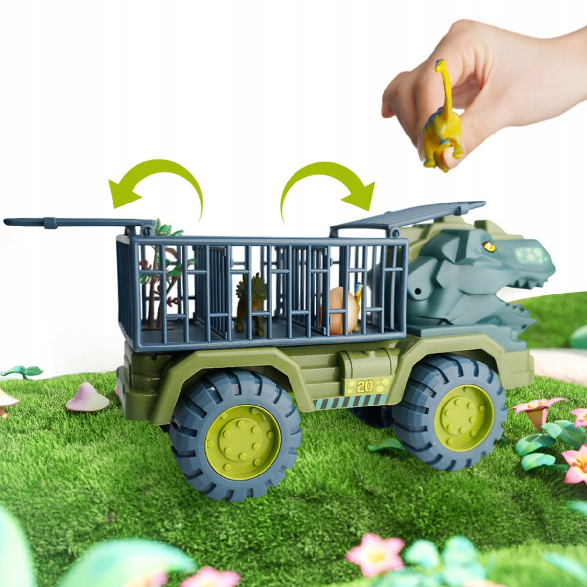 Woopie Dinosaur Truck Transporter figurák