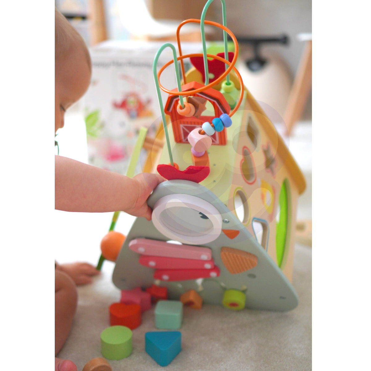 Kostka Montessori Classic World 10 w 1 Happy Farm Xxl