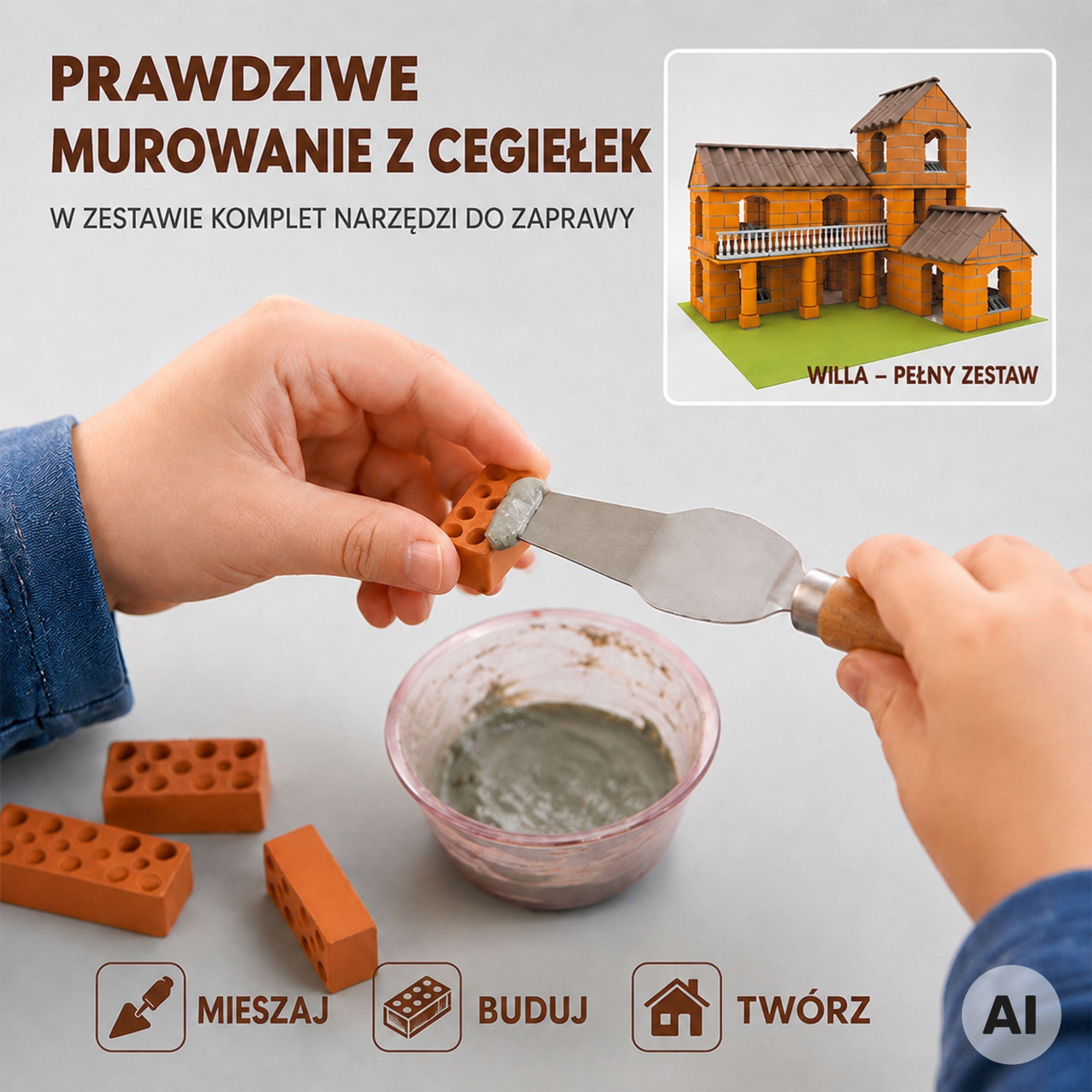 Woopie Brick Villa Construction Set 461 Pieces For Children