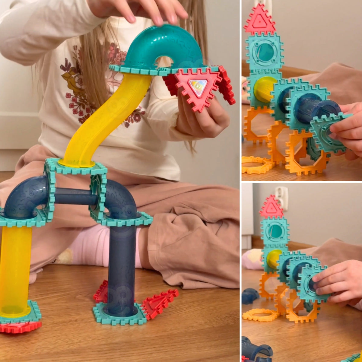 Woopie 3d Construction Blocks Educational Set Ball Track 228st.