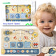 Tooky Toy Дървена Монтесори Образователна дъска Астронавт Космически кораб