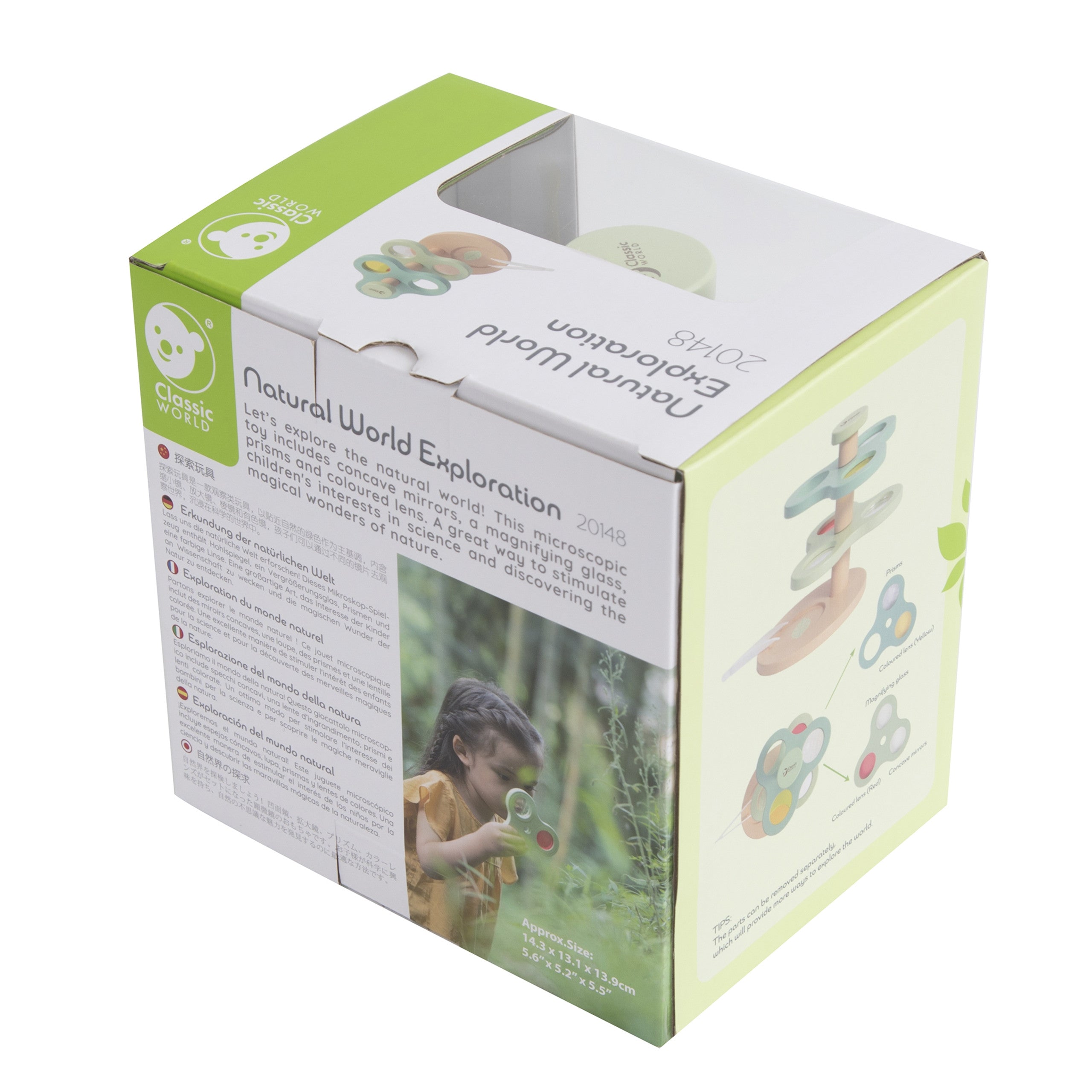 Loupe microscope 2 en 1 Classic World pour les enfants explorant le monde naturel