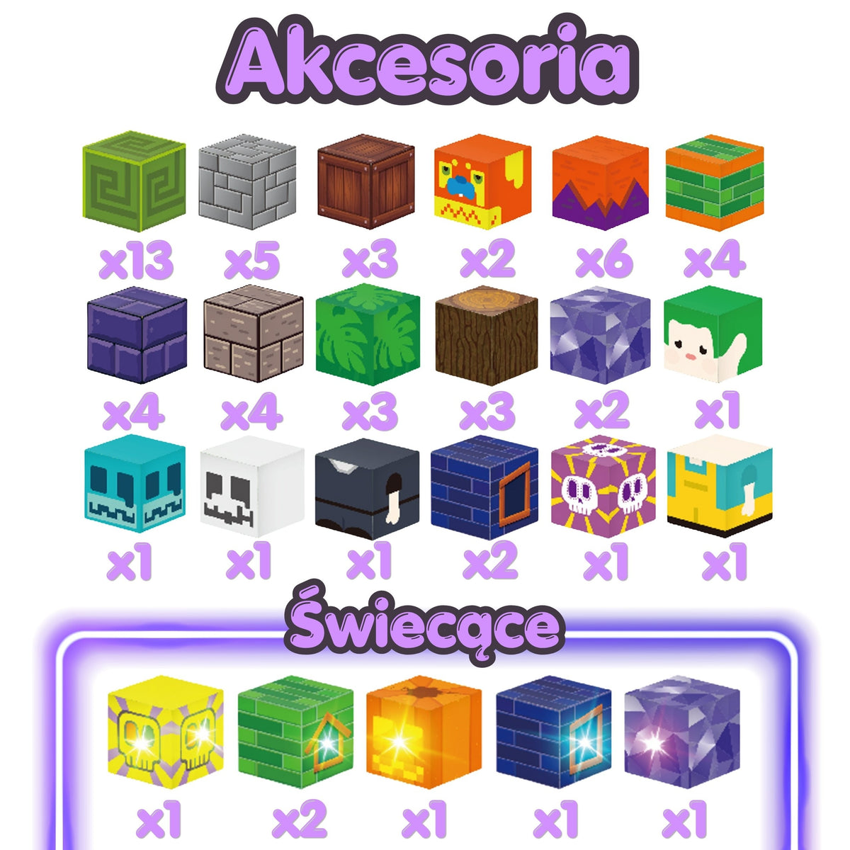 Woopie Magnetic Blocks Glowing Halloween 63 Pcs.