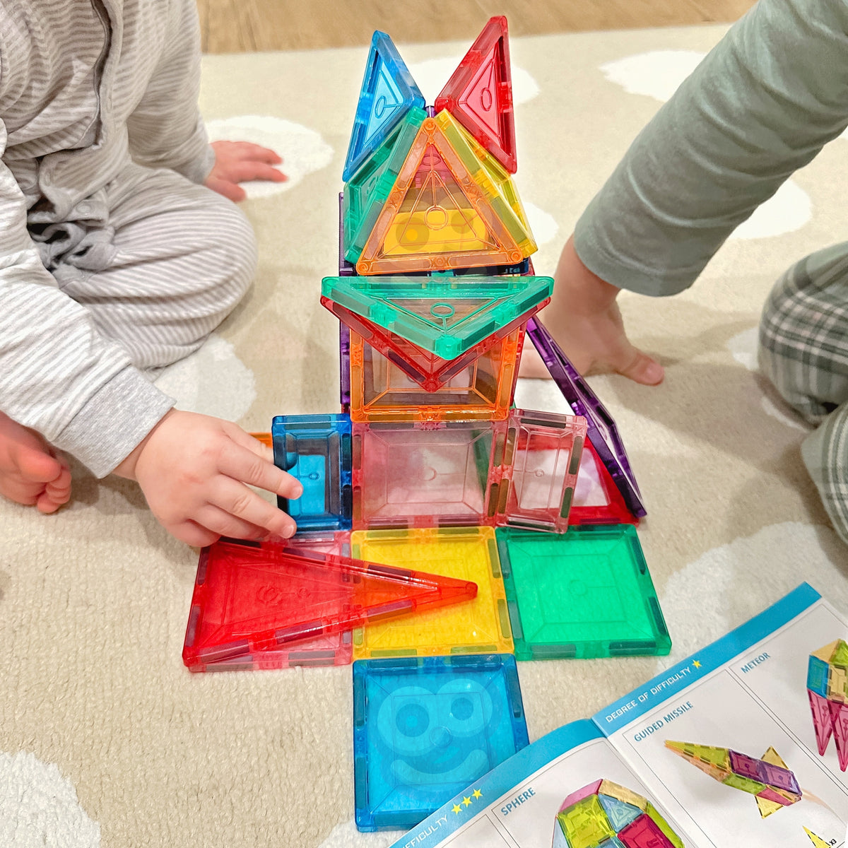Klocki magnetyczne Montessori Woopie 3d