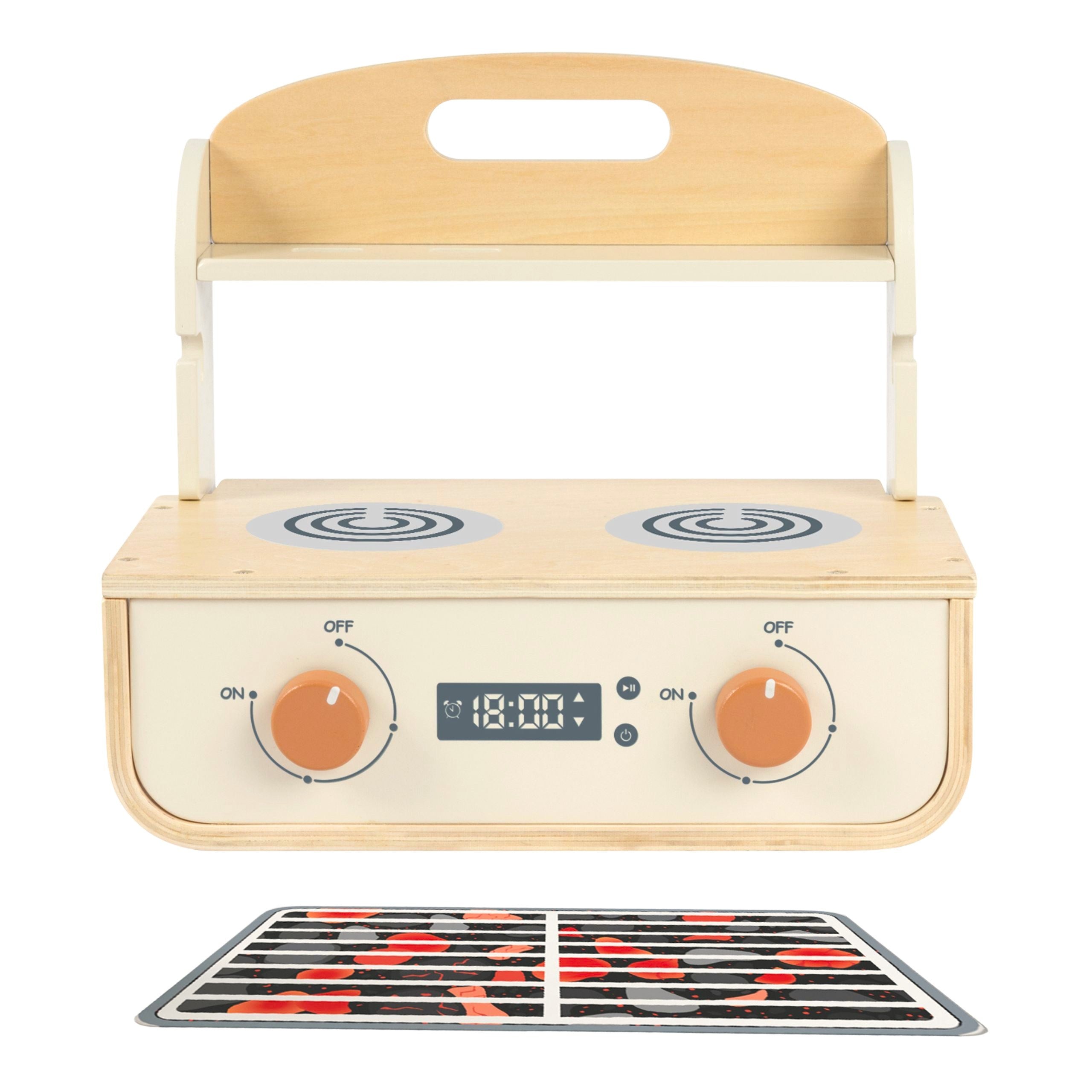 Tooky Toy Wooden Kitchen With Grill And Accessories