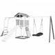 Axi Wooden Playground Tower With Swing Climbing Ladders Xxl Slide