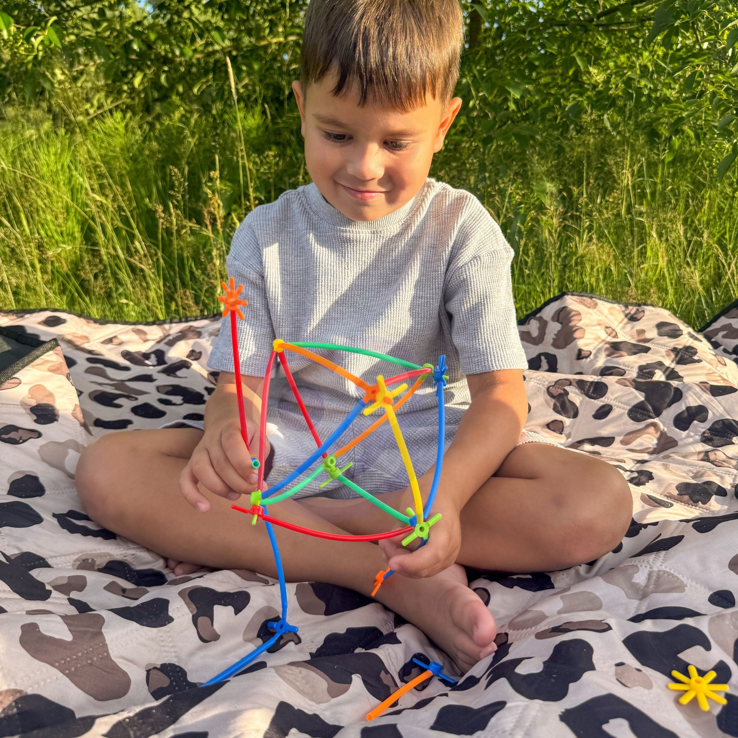 Цветни сламки Woopie Building Blocks 1200 бр.