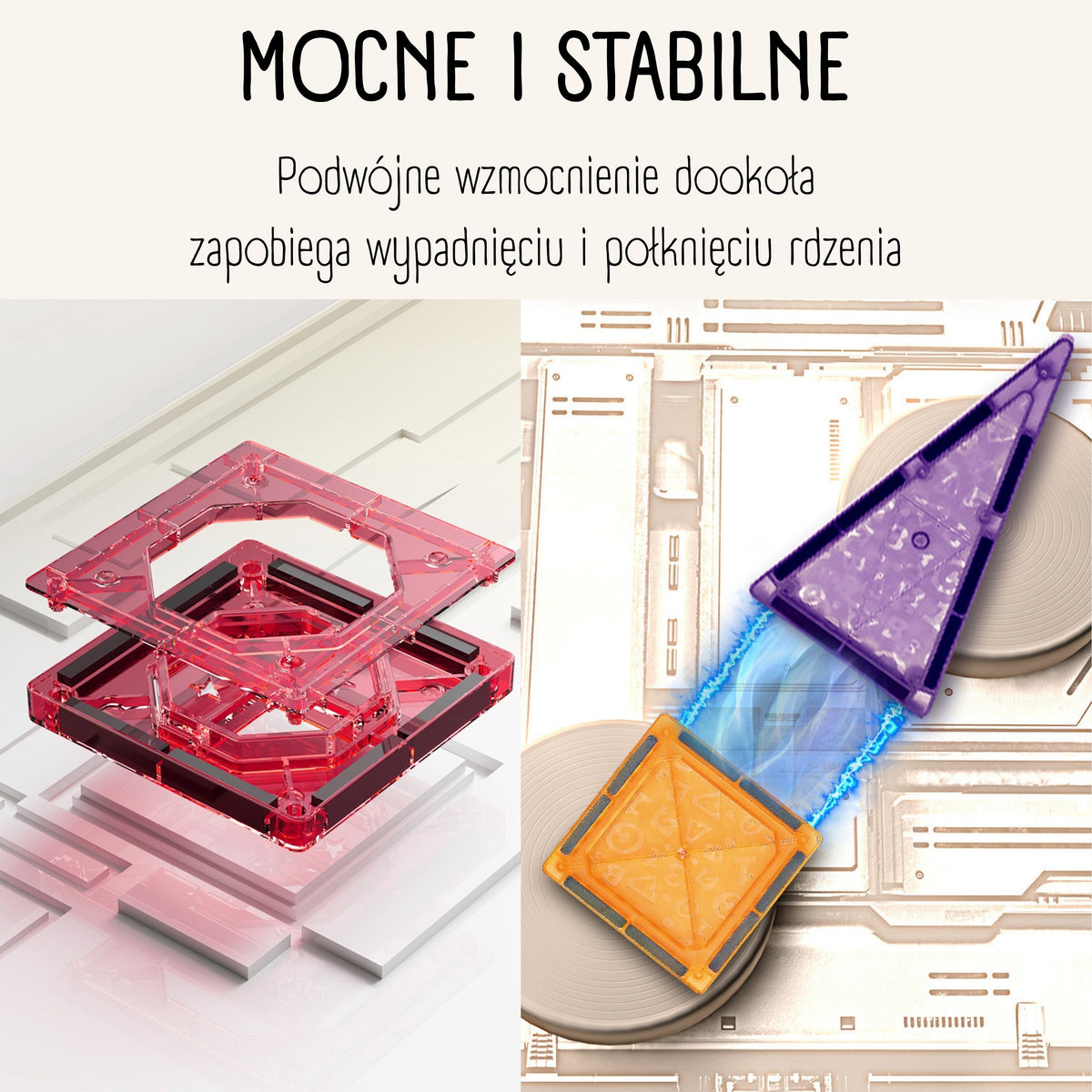 Woopie Blocchi di costruzione magnetici Set educativo 3D Veicoli del castello 110 pezzi.