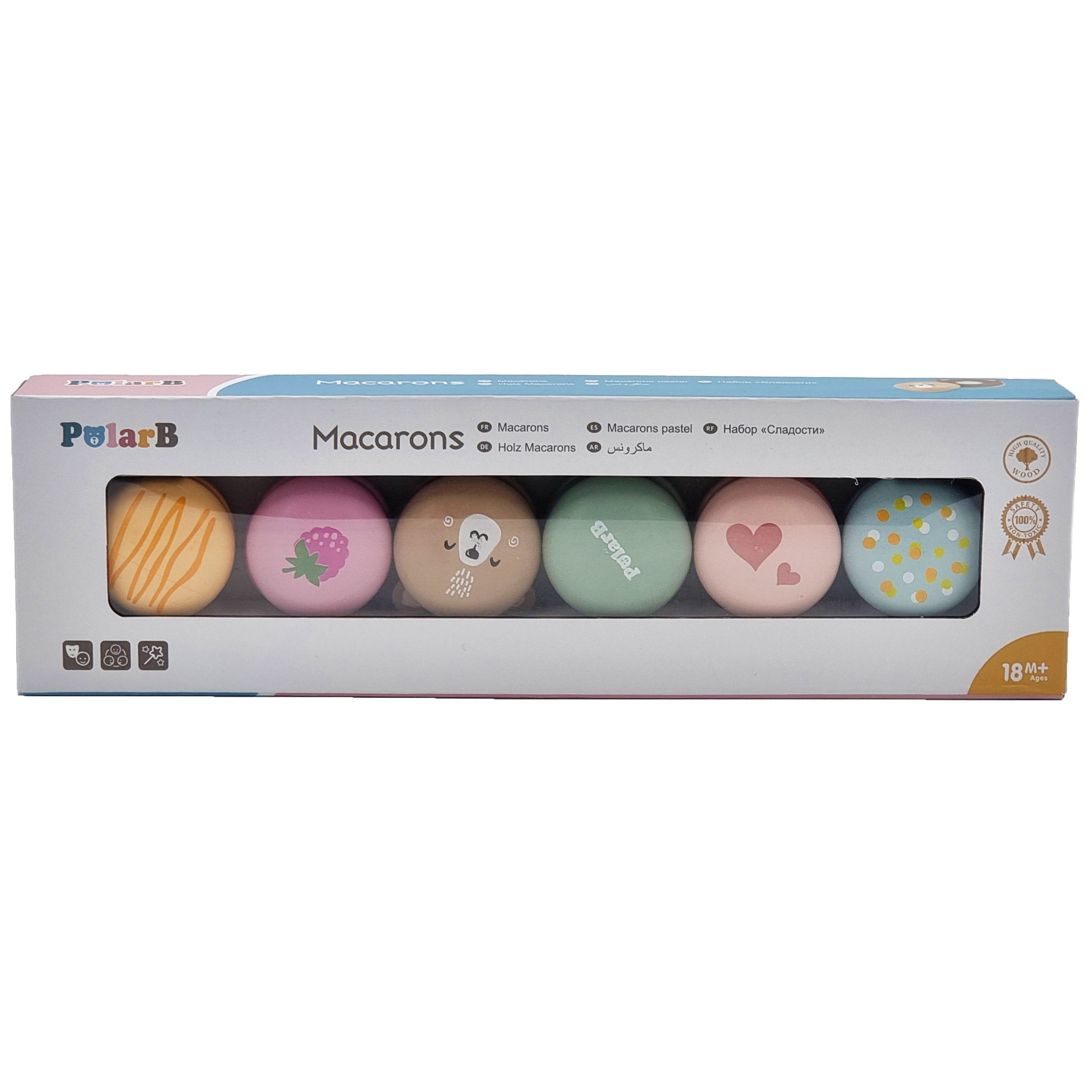 Viga Polarb Fianáin Adhmaid Fianáin Milseogra Socraigh Macaroons