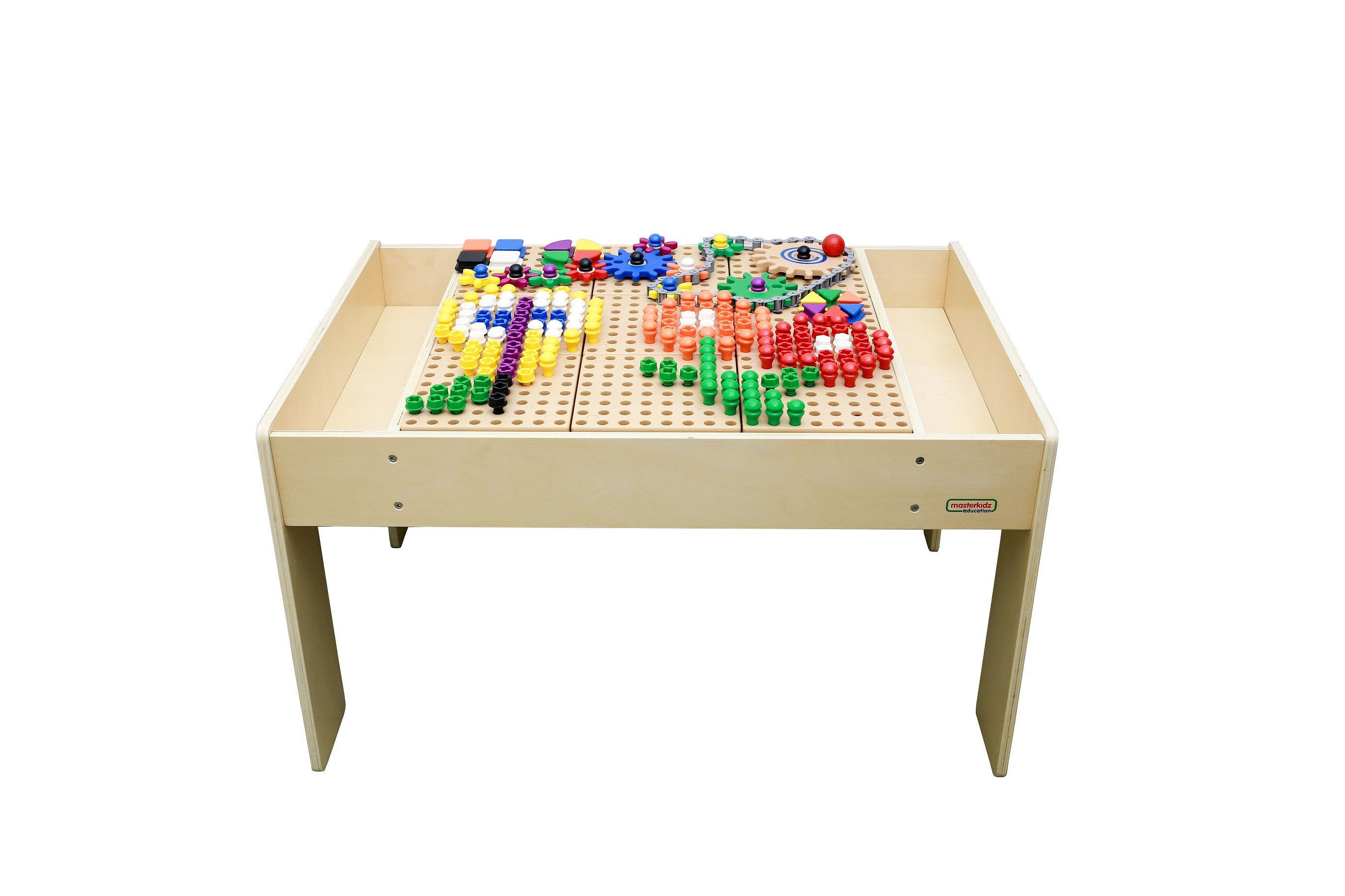 Masa educațională din lemn Masterkidz + accesorii de perete tulpină