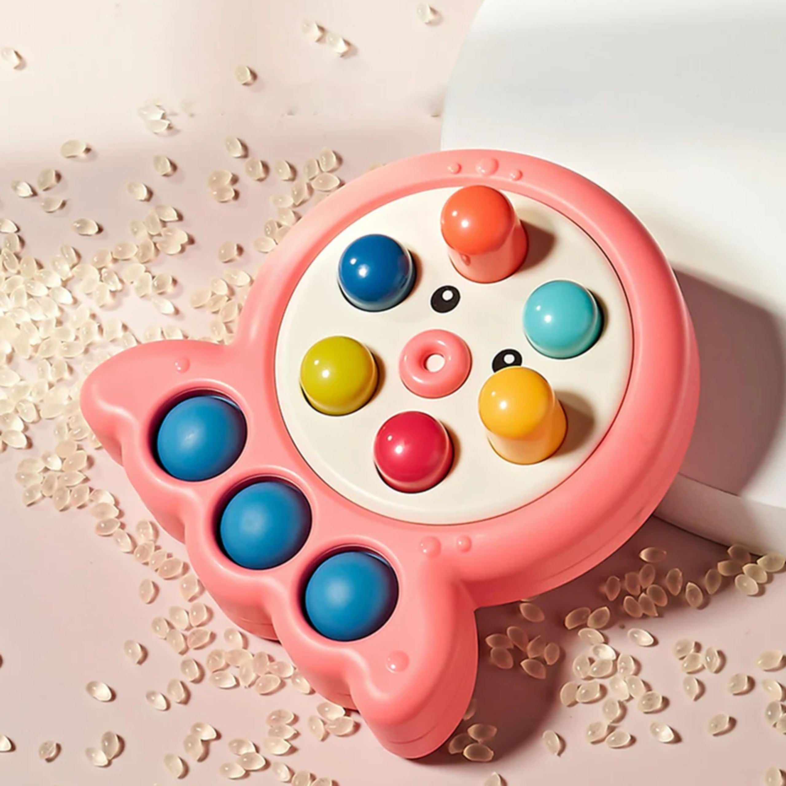 Woopie Arcade Game Stick Mole String Octopus Pink 2in1