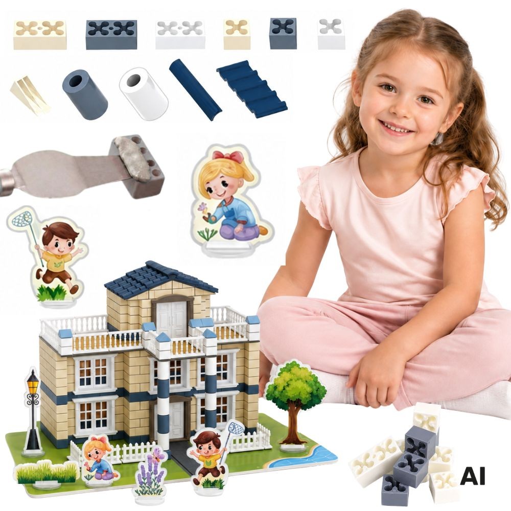Woopie Construction Set Building With Bricks Residence Dream House 311 Pcs Bricks