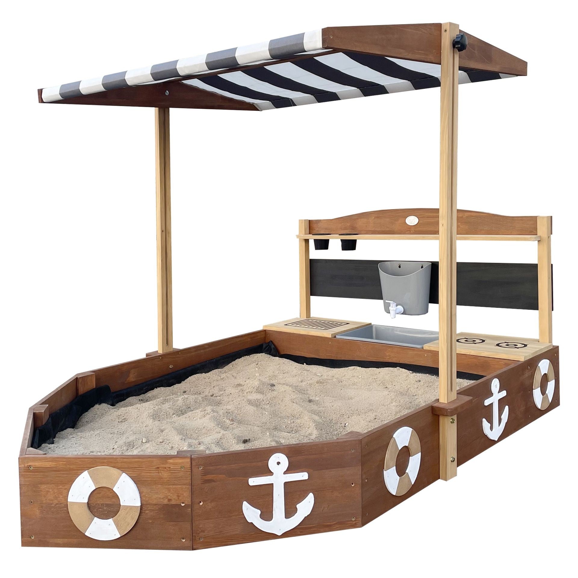 Axi Wooden Sandbox Ship With Kitchen