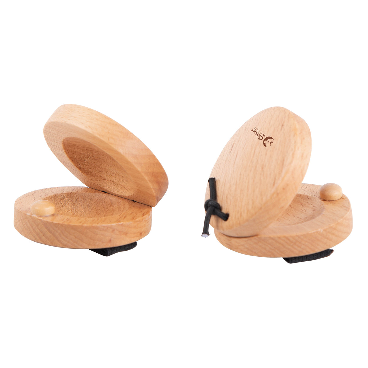 Classic World Edu instrumento manual de madeira castanhola