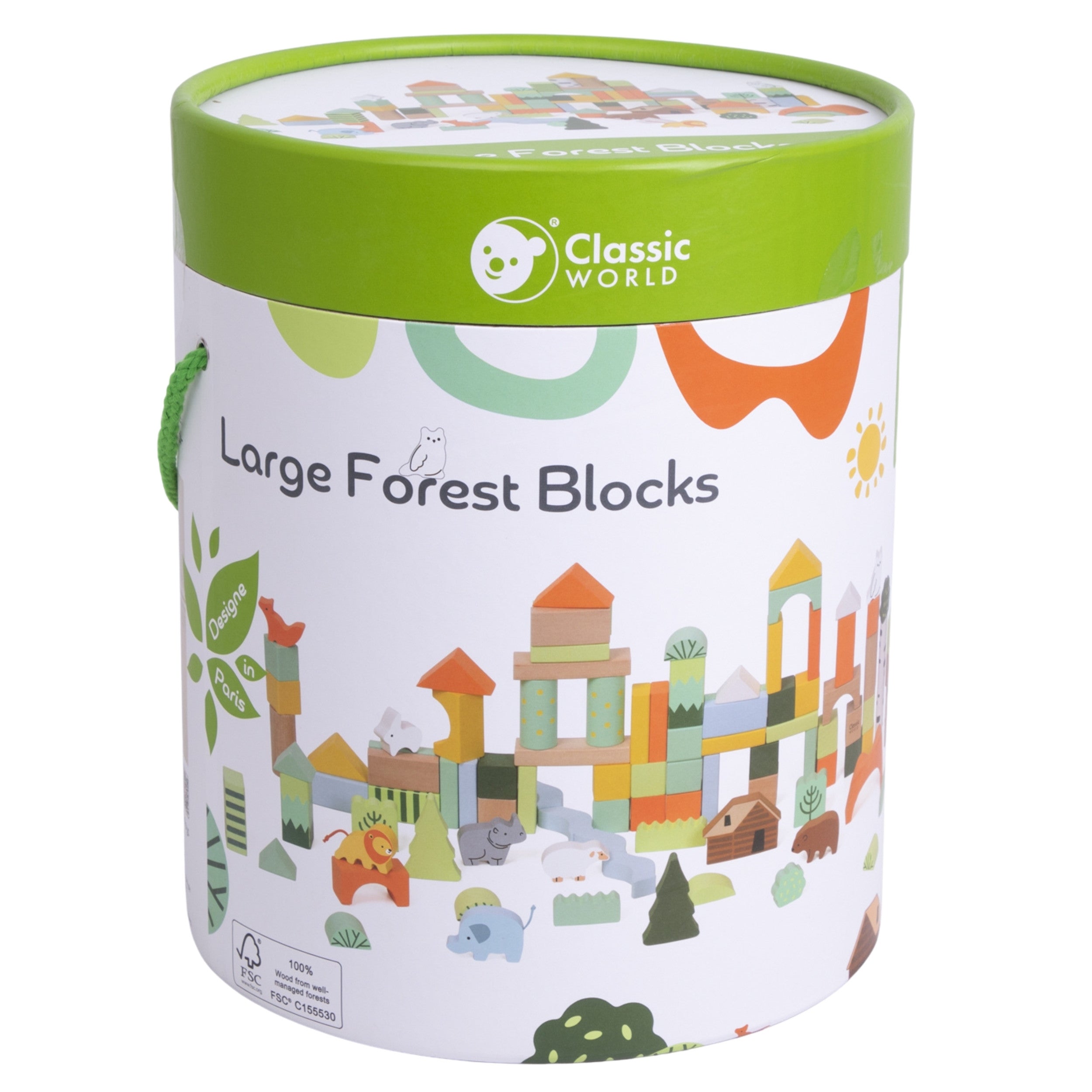 Classic World Set Blocuri Din Lemn Forest World 100 Buc.