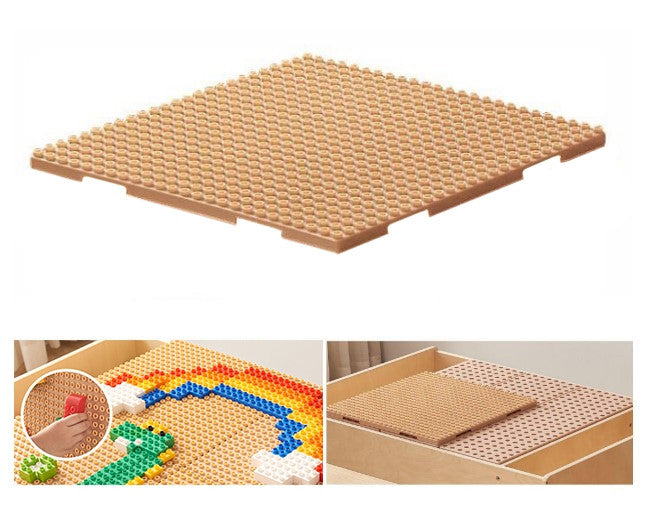 Mesa Educacional de Madeira Masterkidz + Acessórios de Parede de Haste + 135 Blocos