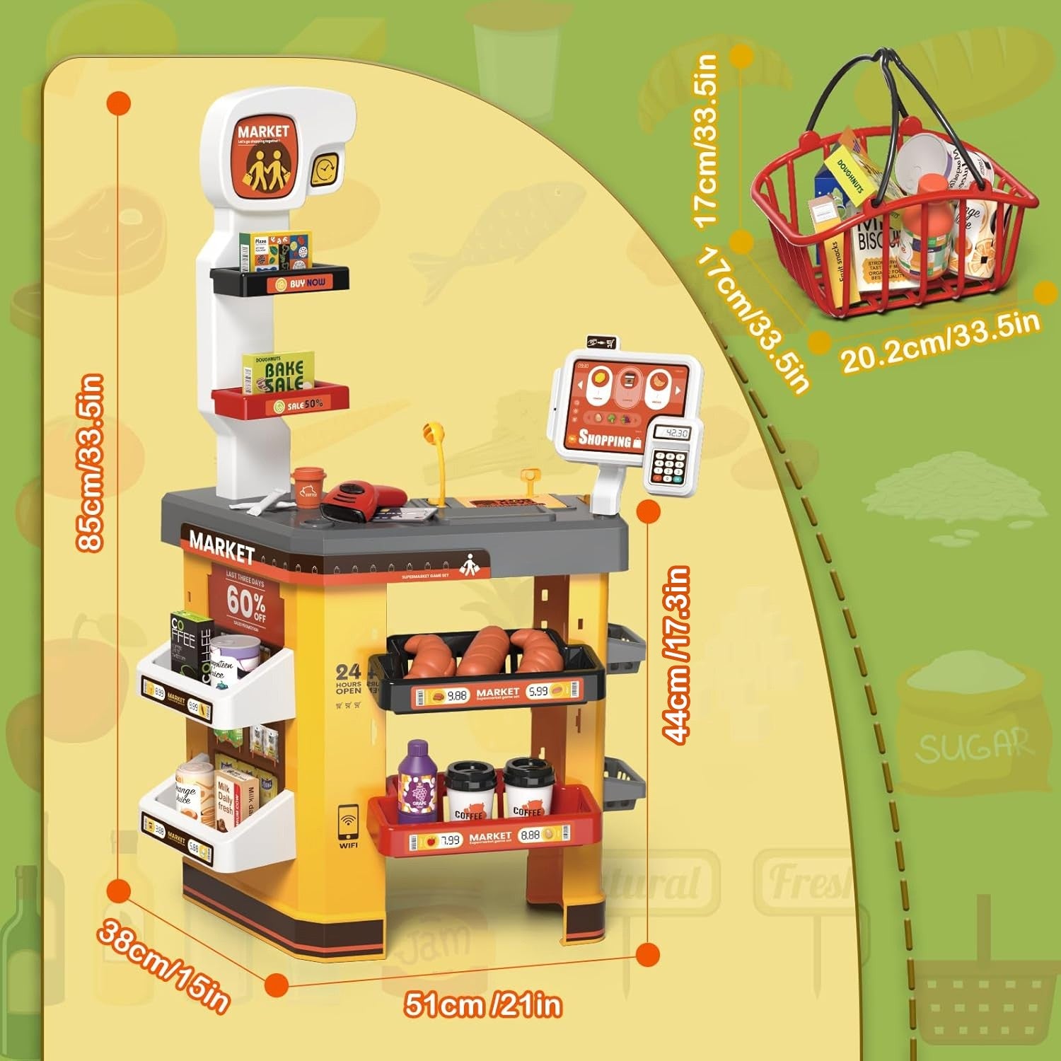 Woopie Interaktívny supermarket pre deti Príslušenstvo