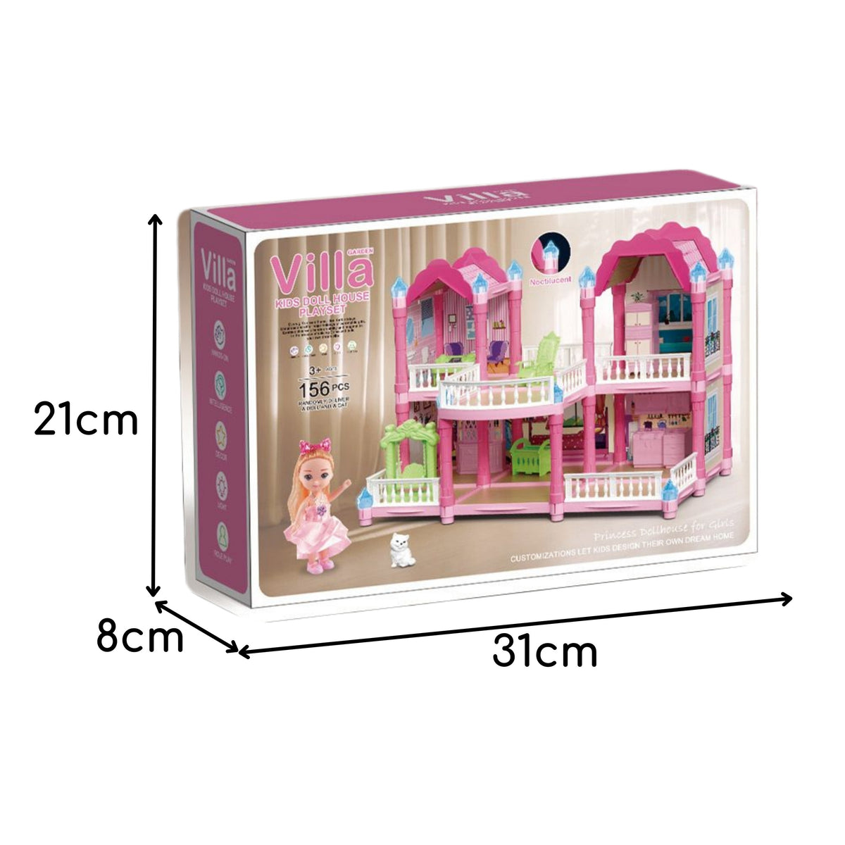 Woopie Dollhouse Trädgårdsvilla 156 st.