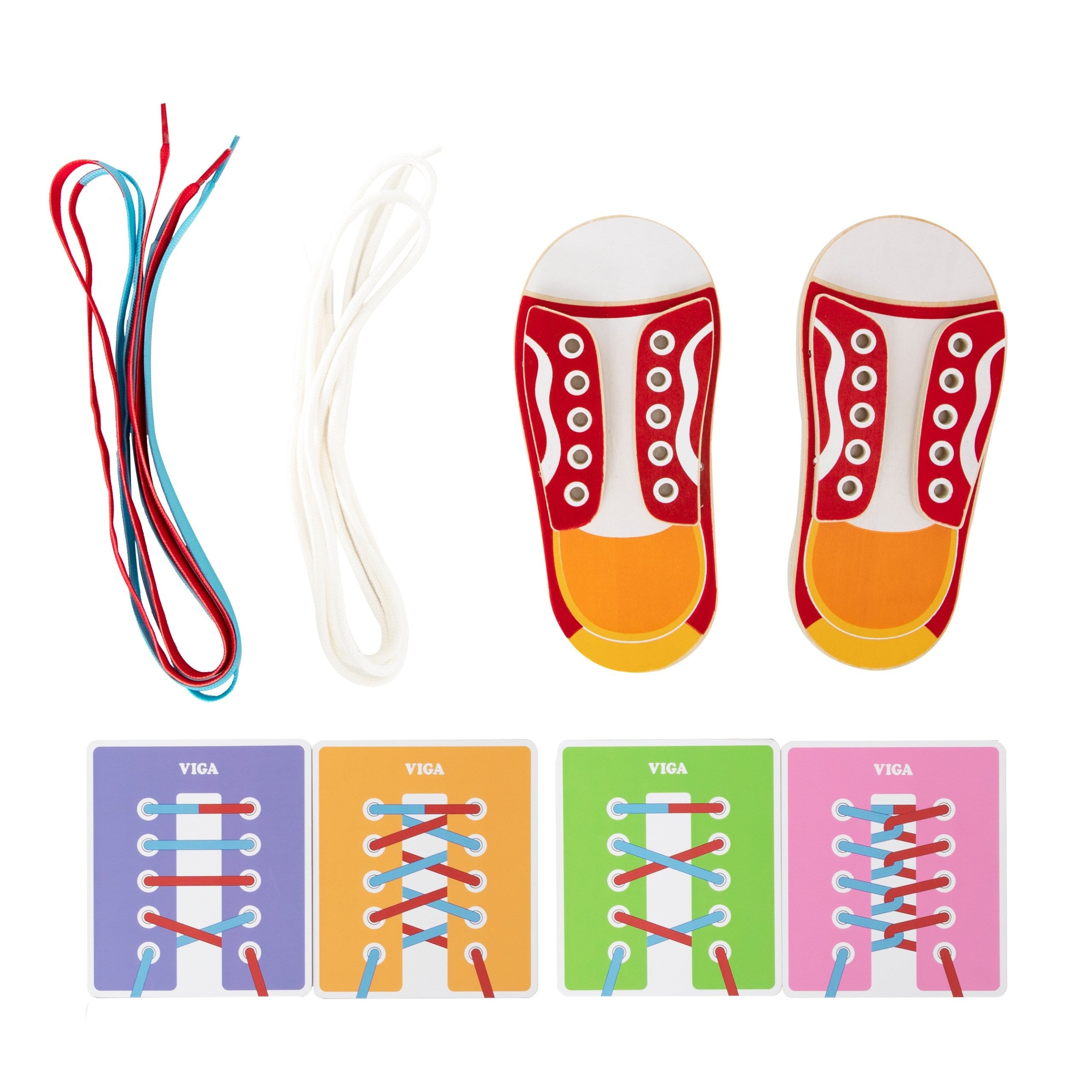 Viga Learning To Lace Shoe Bows Laces 3+