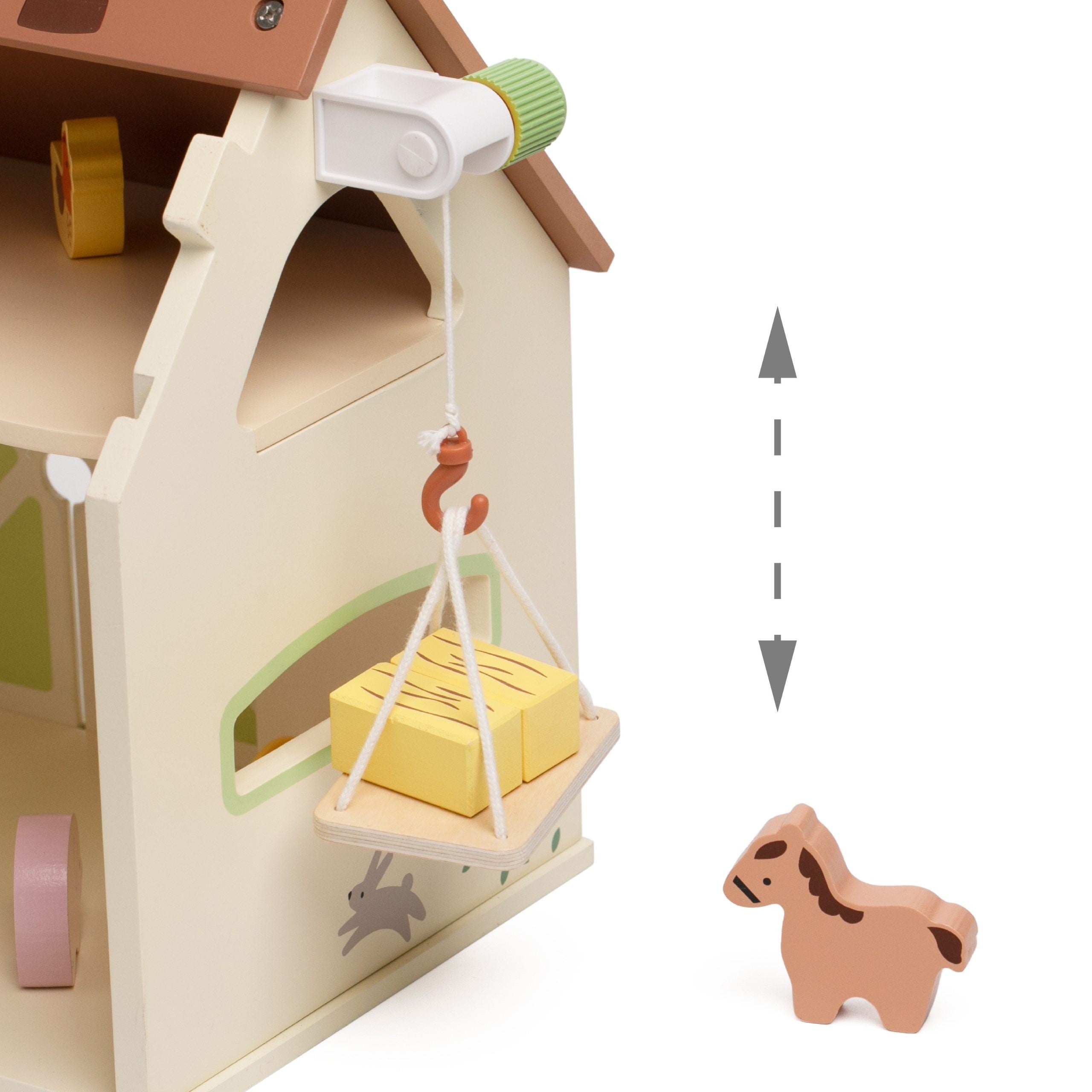 Classic World Wooden Farm House Vintage Figure Set 17 Pcs.