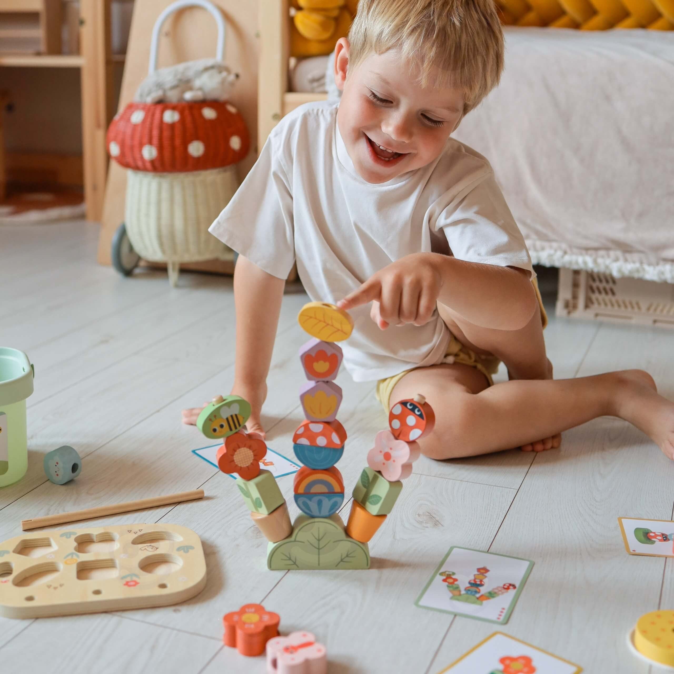 Tooky Toy Educational Box 5-in-1 Magic Garden Montessori