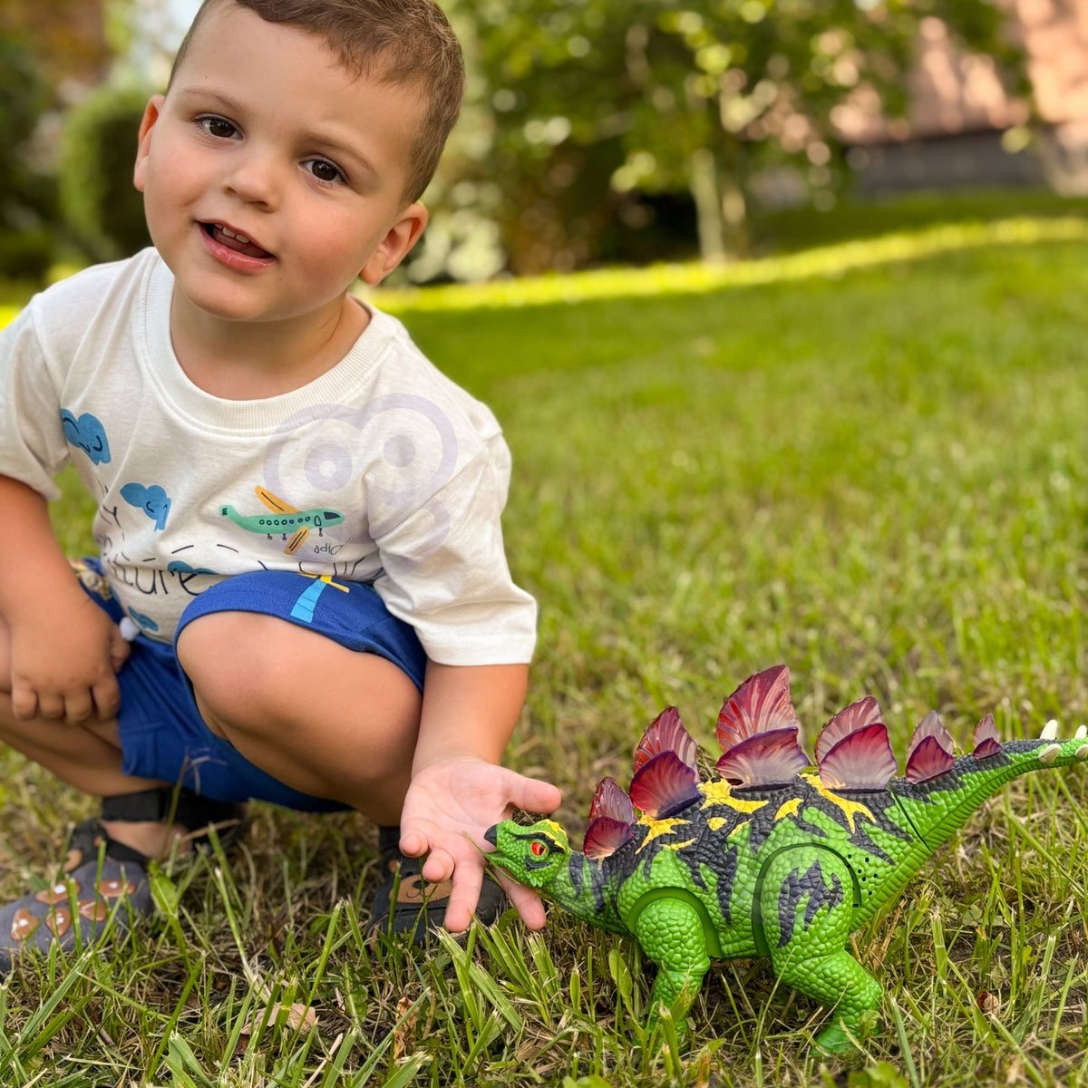 Woopie Dálkově ovládaný Rc Dinosauří Robot Stegosaurus