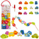 Blocuri de filet din lemn Classic World Trafic Rutier 13 buc.