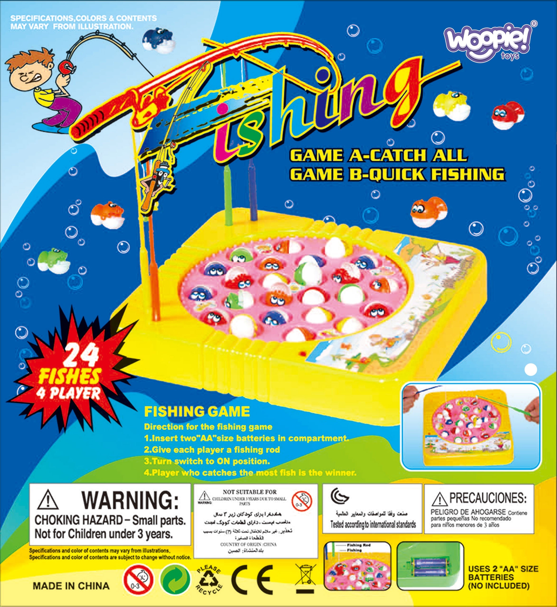 Woopie Fishing Angel-Arcade-Spiel für 4 Spieler