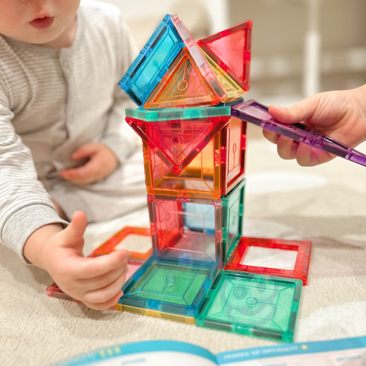 Klocki magnetyczne Montessori Woopie 3d