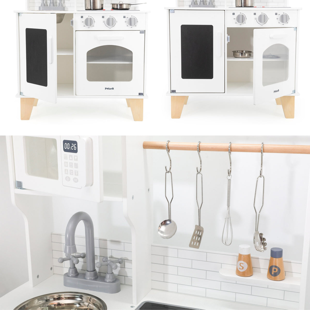 Viga Polarb Cucina in Legno Luce Suono + Accessori