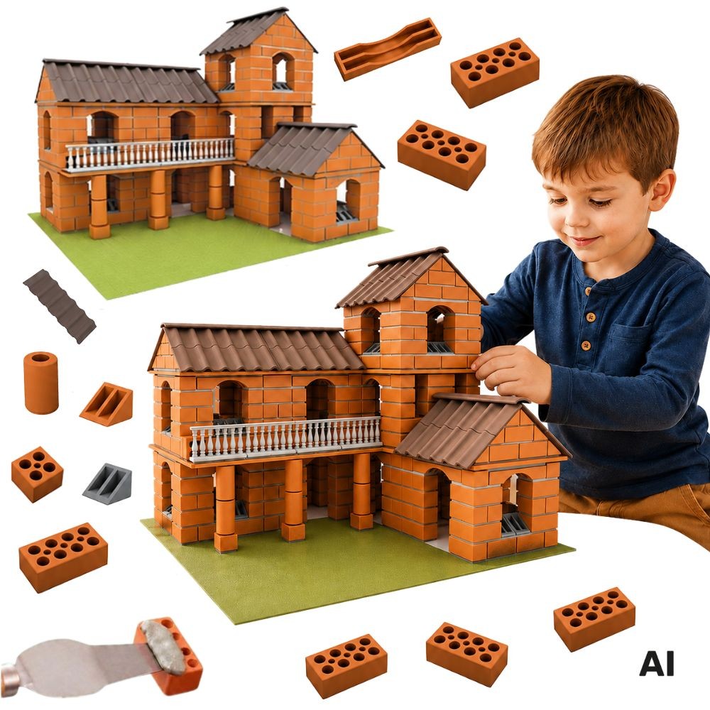 Woopie Brick Villa Construction Set 461 Pieces For Children