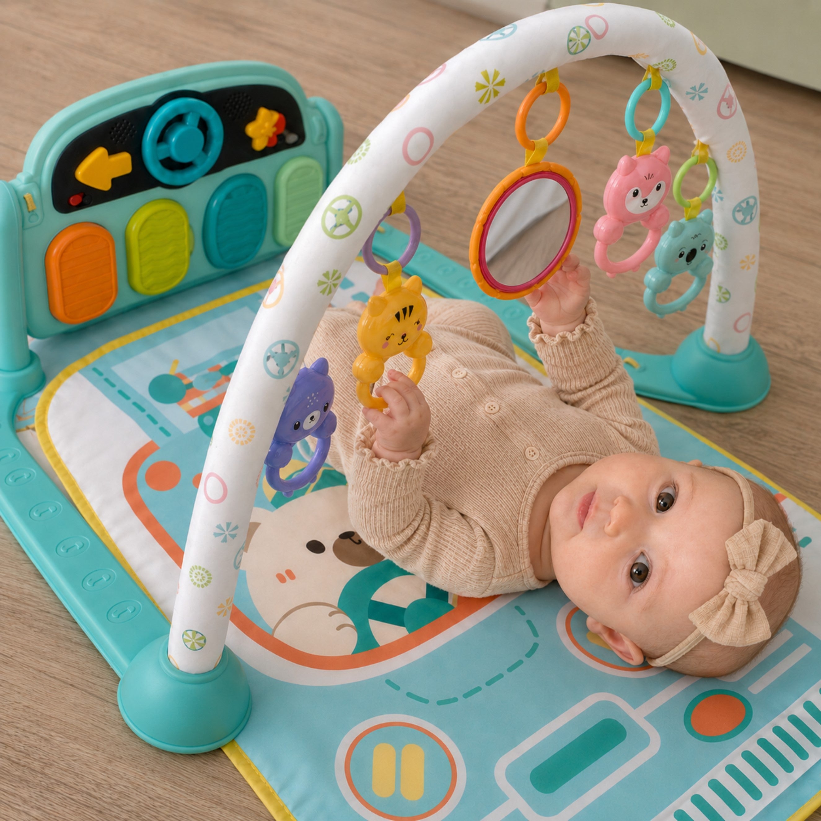 Woopie Baby Interactive Play Mat With Piano 10 Pieces Sounds