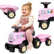 Falk Трактор за возене с ремарке Birdy Farm Pink 1-3 години