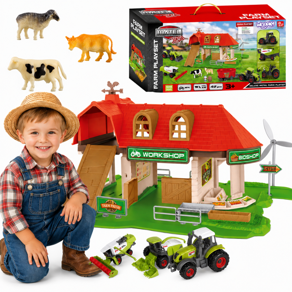 Woopie Farm Комплект Трактори + Фигури 42 бр.