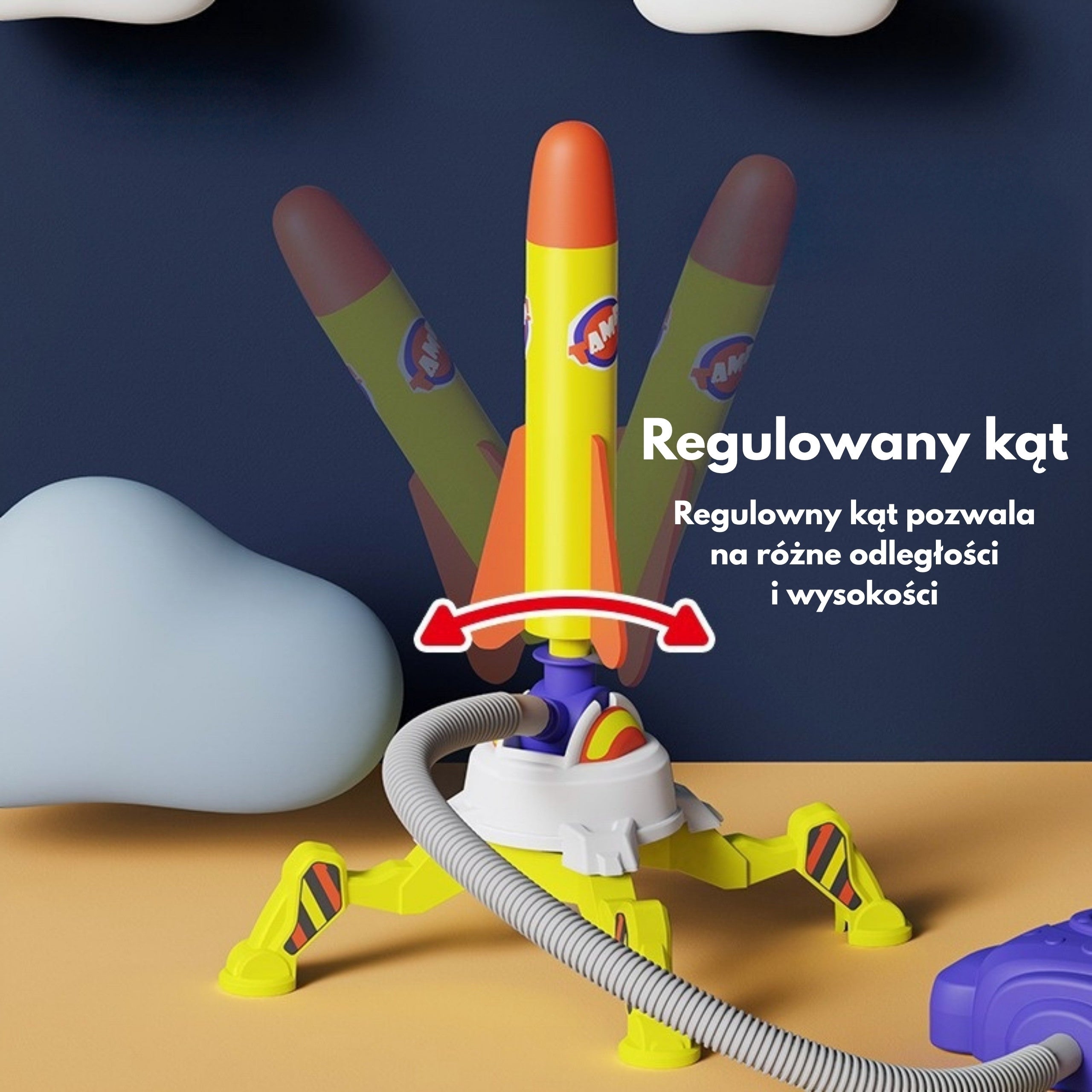 Woopie dvojitý pěnový raketomet 6 ks.