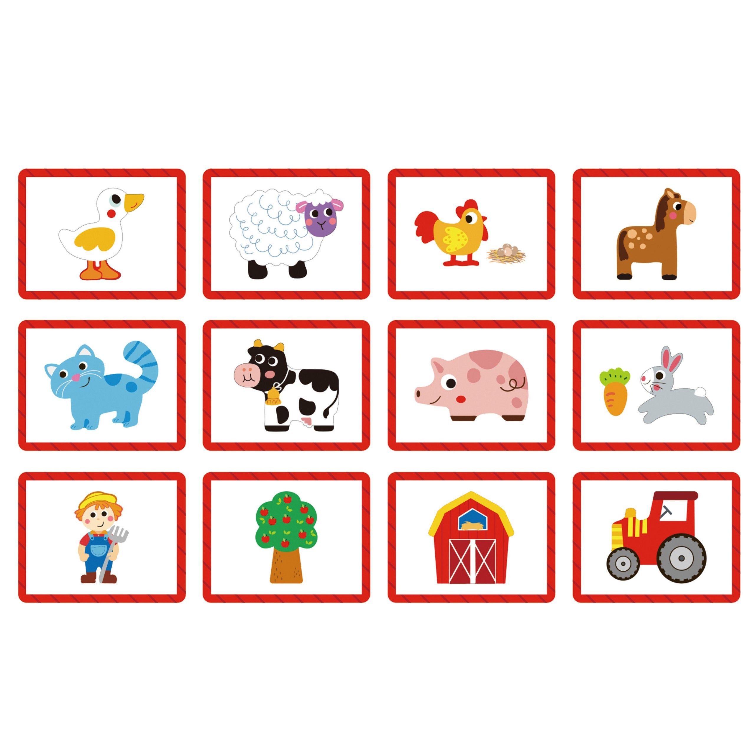 Tooky Toy Magnetické Puzzle Farm Puzzle