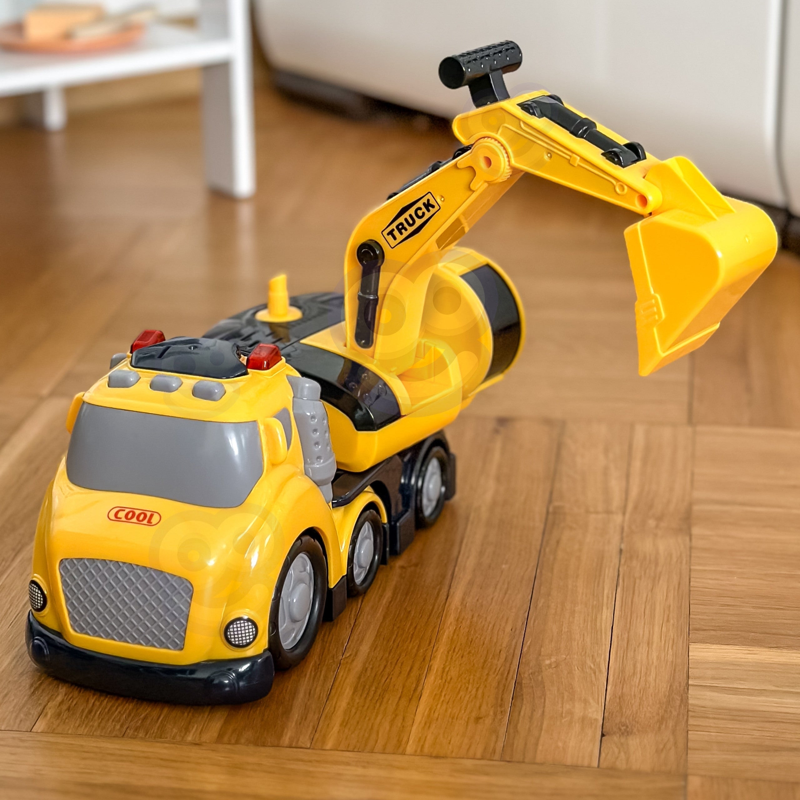 Woopie Excavator City Truck Звукови и светлинни ефекти