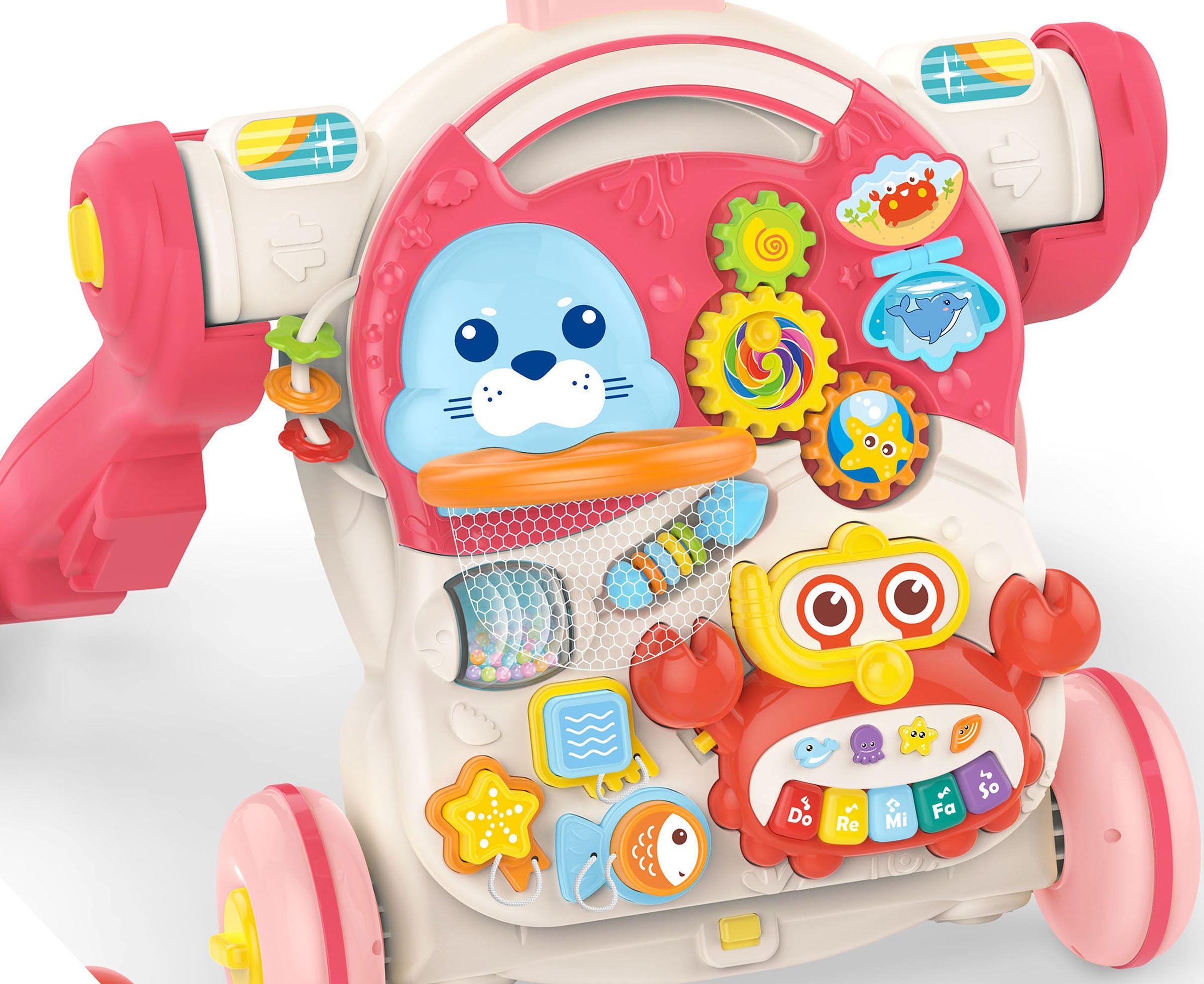 Woopie Baby Pusher Walker Mesa Educacional Scooter Ride-on 4 em 1