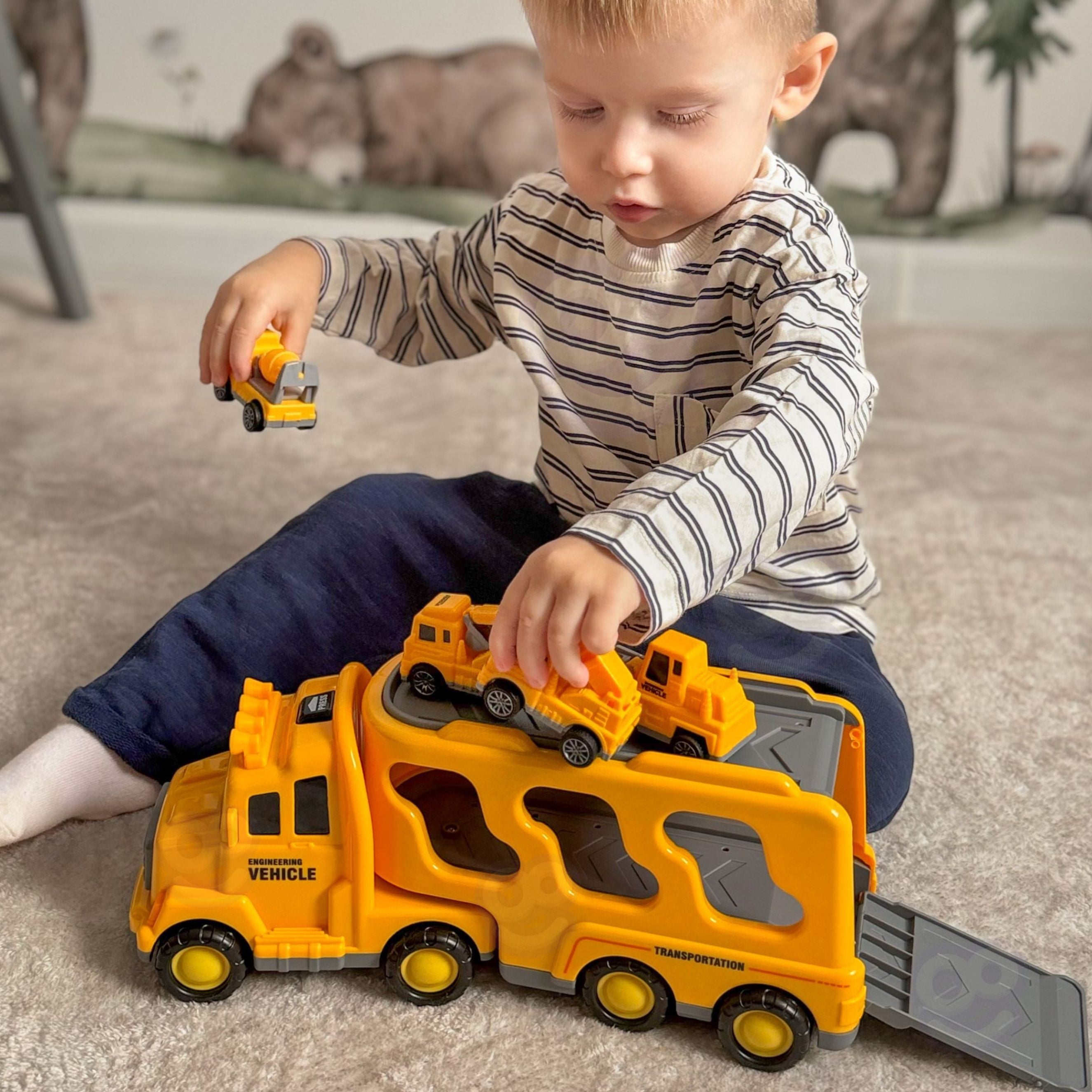 Woopie Road Tow Truck Комплект от 5 коли - Пътна помощ