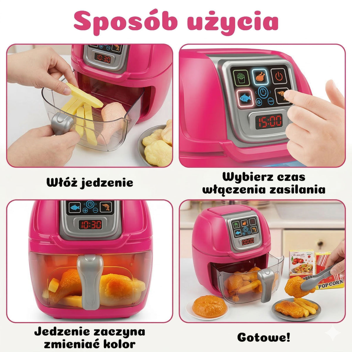 Friggitrice interattiva Woopie Air Fryer per piccoli chef