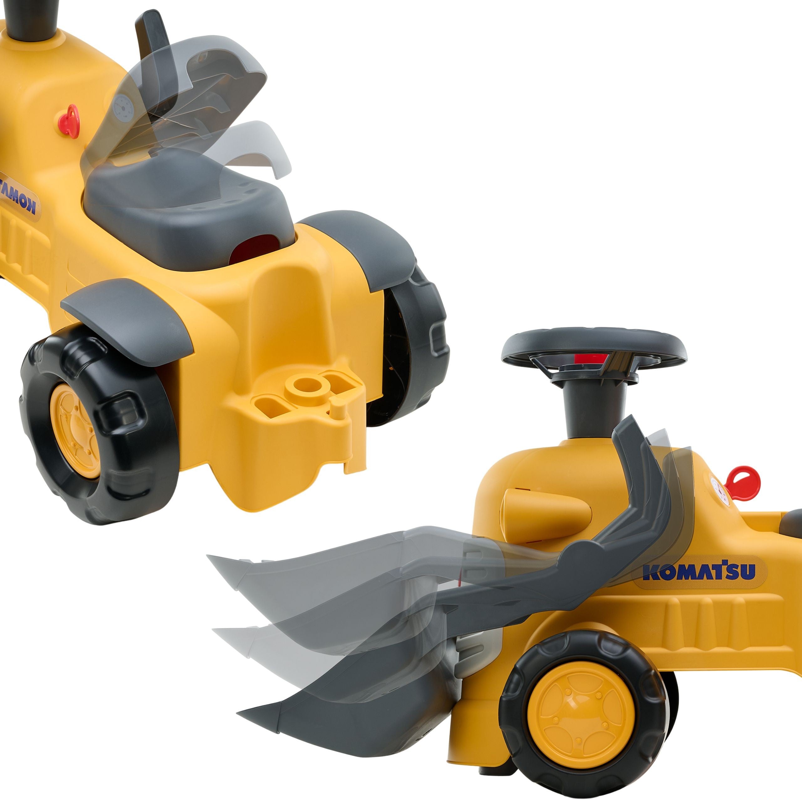 Falk Komatsu Traktorové rypadlo s lžící a klaksonem 1-3 roky