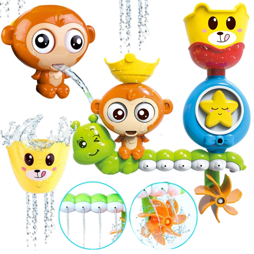 Woopie Baby Monkey Badvattenleksak + kopp