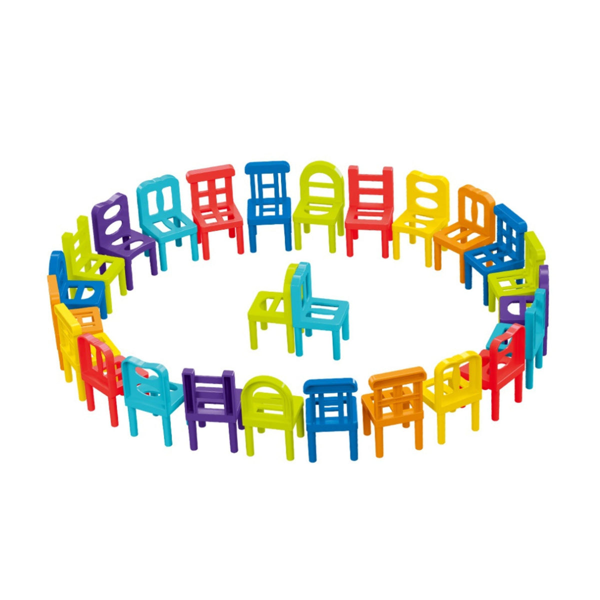 Woopie Arcade Game Block Puzzle Sedie in equilibrio 36 pezzi.
