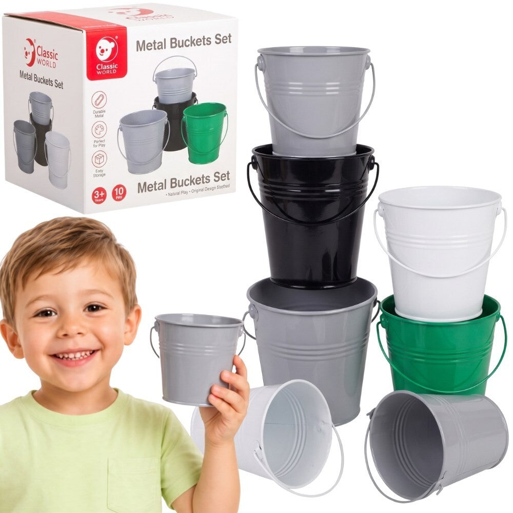 Classic World Colorful Buckets 8 Pcs.