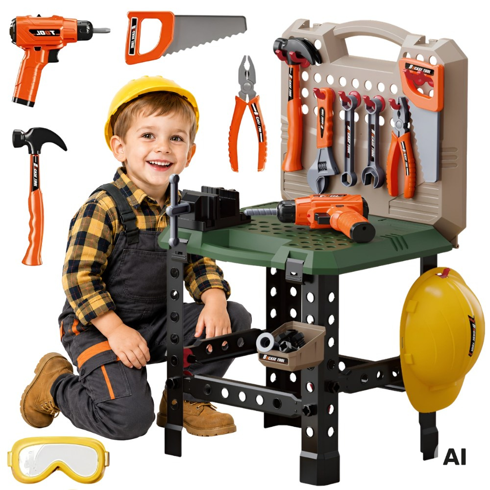 Woopie Tool Table For Little Handyman 90 Pcs.