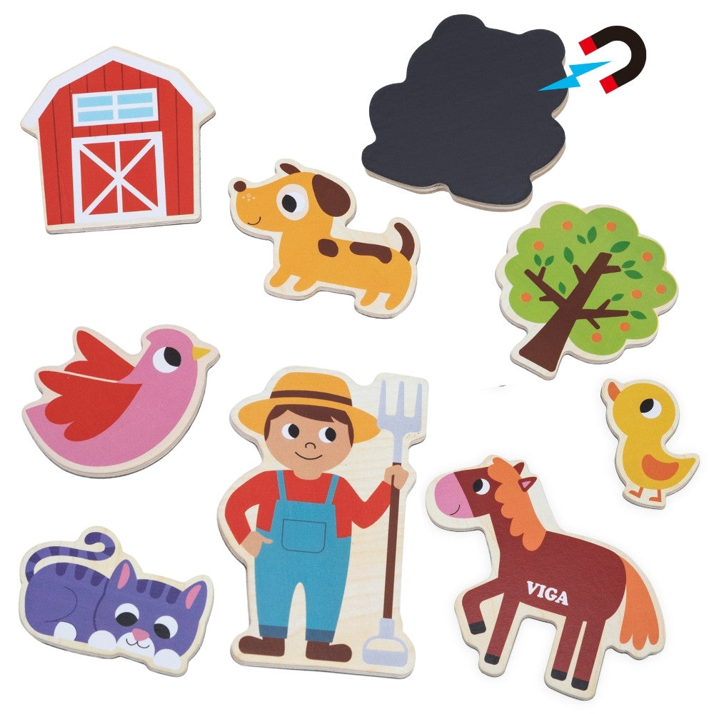 Viga Magnetic Farm Friends 20 Aimants – Amusant créatif avec les animaux de la ferme