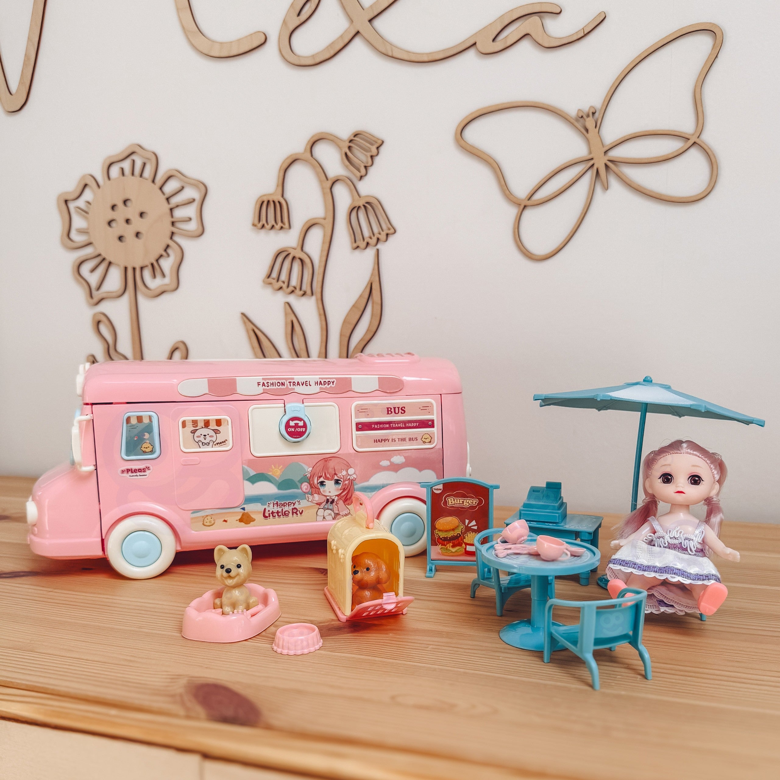 Woopie Camper 2 In 1 Xxl Dollhouse Set