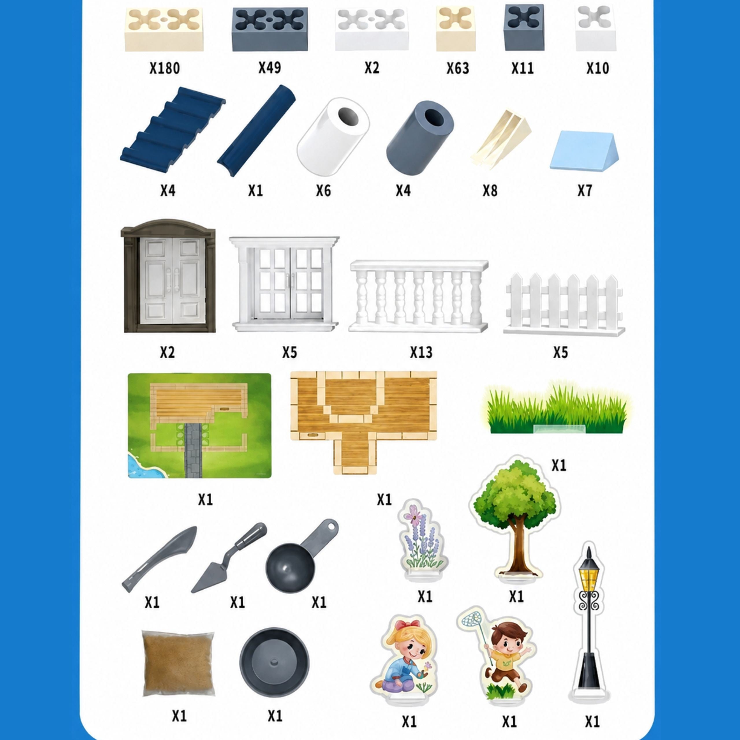 Woopie Construction Set Building With Bricks Residence Dream House 311 Pcs Bricks